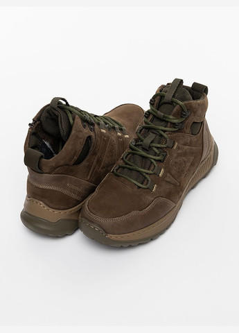 Коричневые зимние ботинки мужские цвет коричневый цб-00223777 Yuki