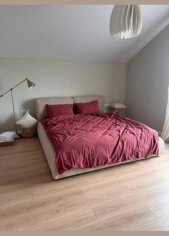 Постільна білизна Антиалергенна Євро 200х220 наволочка 70х70 2шт Бордовий (П4К-al-sikel-var-015-01) No Brand (348094932)