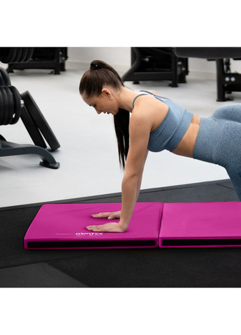 Мат гимнастический жесткий 5см розовый Gymtek (369616569)
