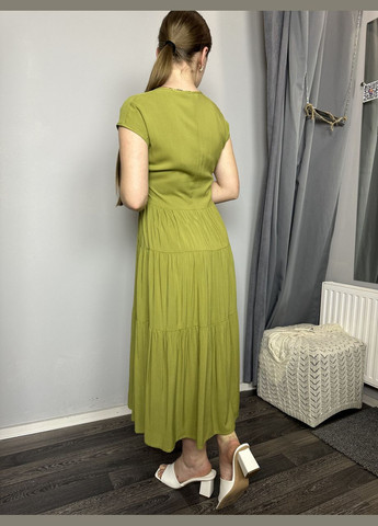 Зеленое кэжуал сукня Modna KAZKA