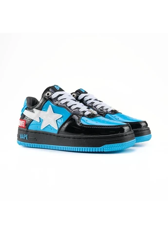 Цветные демисезонные кроссовки sta m2 patent marvel Bape 11586