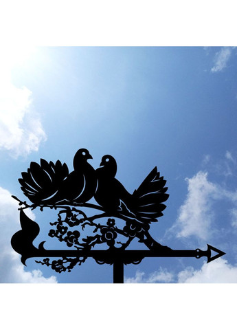 Флюгер Голуби, флюгер на крышу из металла 2 мм. No Brand (368896434)
