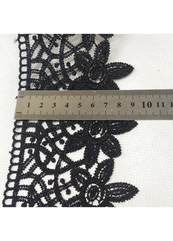 (1 м) Кружево макраме 9 см (13 м) цвет - черный (M729-93-039) Plus-plus (352745416)