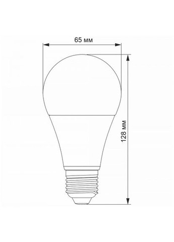 LED лампа A65 15W E27 4100K Titanum (366218143)