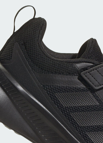 Чорні всесезонні кросівки fortarun 4.0 kids adidas