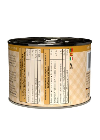 Натуральний вологий корм для котів Ragout No.607 з Качкою та Кенгуру 190 г Catz Finefood (394989812)