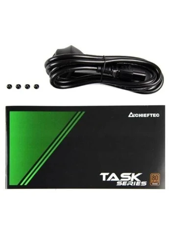 Блок питания 600 Вт, TASK, Black, 80+ Bronze, Active PFC, 120 мм, 3xMolex / 5xSATA / 2xPCI-E 6+2-pin / 1xMB 20+4-pin / 1xCPU Chieftec (395341438)