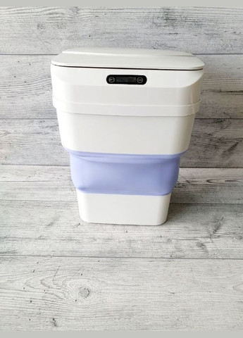 Відро для сміття сенсорне складане з кришкою 8 л сміттєвий кошик силіконовий датчиком для кухні No Brand (348118939)