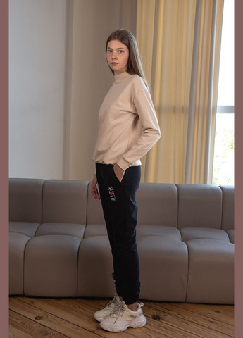 No Brand свитшот для девочки hc (h001-6344-057-5) бежевый повседневный