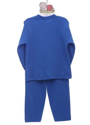 Синий демисезонный костюм с длинным рукавом для мальчика трикотажный space синий 86 см (36848) BABYKROHA