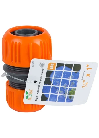Муфта ремонтна 3/4"x1" ABS для шланга ударостійкий пластик FLORA No Brand 5015634 (401717994)
