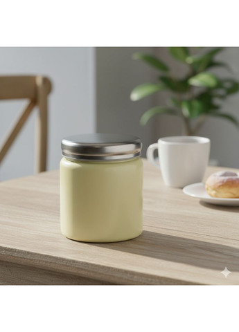 Термос харчовий Children's 300 мл — герметична гвинтова кришка, широка шийка Yellow Stenson (360651481)