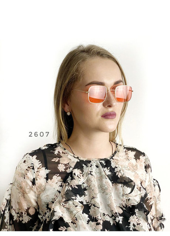 Червоні окуляри в золотій оправі No Brand (302490531)