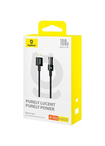 Кабель Gem FastCharging Cable USB to Type-C 100W 2m P10373002111-01 Black Baseus (307253554)