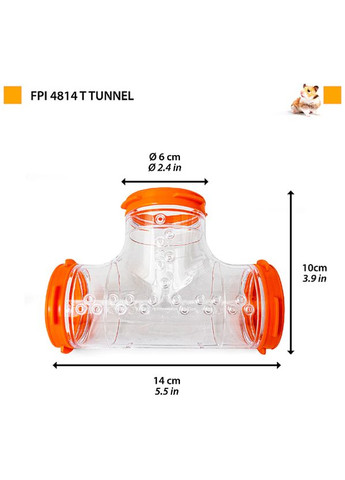 Туннель FPI 4814 Tube Line T Tunnel для хомяков Ferplast (267726991)