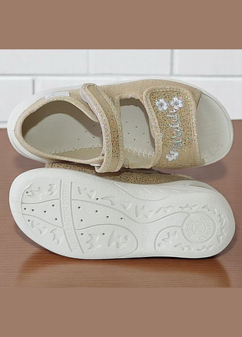 Ортопедичні відкриті тапочки капчики текстильні босоніжки на липучках для дівчинки Waldi (332808903)