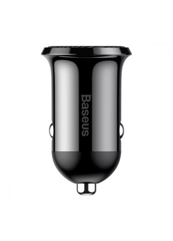 Зарядка в прикурювач Grain Pro Car Charge 2 USB 4.8A Чорний Baseus (360528319)