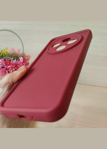 Чехол для xiaomi redmi A4 5g однотонный силиконовый Silicone Cover Full Camera (бордо) No Brand (324117588)