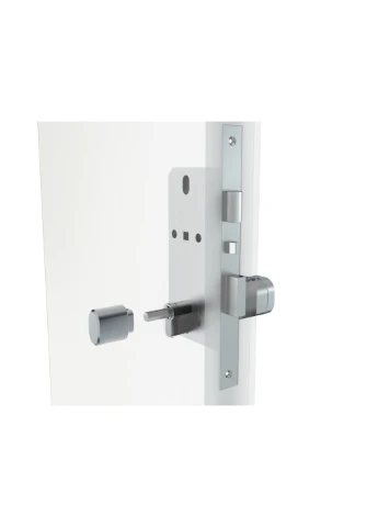 Умный дверной биометрический замок (цилиндр) SL-7774BF silver (35-90мм) SEVEN Lock (361342411)
