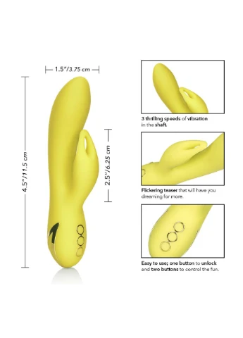 Вибратор-кролик — Venice Vixen, цвет: желтый CalExotics (383093437)