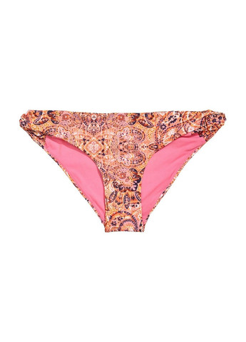 Розовые купальные плавки с абстрактным узором H&M