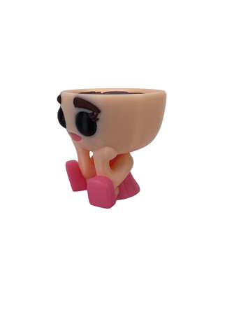 Іграшка "Балеріна Капучина" "Ballerina Cappuccina" з серії Italian Brainrot бежево-рожева, 6 см (PIG10028) DrukHouse3D (352166161)