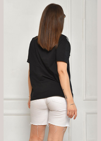 Футболка женская черного цвета Let's Shop - (346390935)