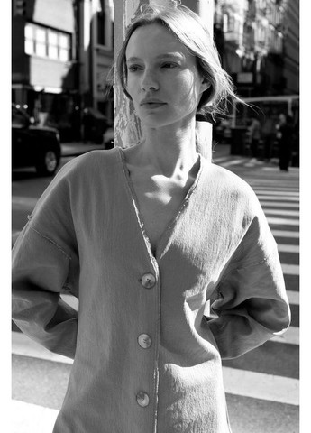 Бежева сукня-жакет твілова на ґудзиках плаття-піджак на високий зріст Zara