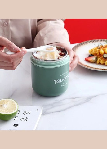 Ланч Бокс из Нержавеющей Стали с Ложкой 530мл (5024264) Tedemei (300854082)