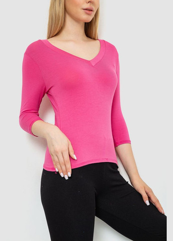 Розовая футболка женская с удлиненным рукавом Ager 186R312