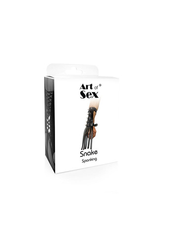 Кожаная БДСМ перчатка-хлыст - Snake Art of Sex (369952348)