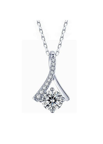 Цепочка с кулоном Элегантный кулон серебристый Аври 1.8 см Liresmina Jewelry (290250915)