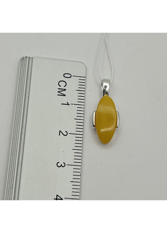 Кулон серебряный с янтарем 1,2 г No Brand (369737447)