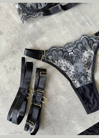 Черный комплект нижнего белья Domino