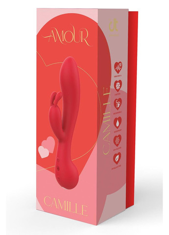 Вибратор кролик Amour Camille, красный Dream Toys (331170653)