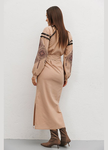 Жіноча сукня-вишиванка чорна з хрестиком ромбами Arjen (289787426)