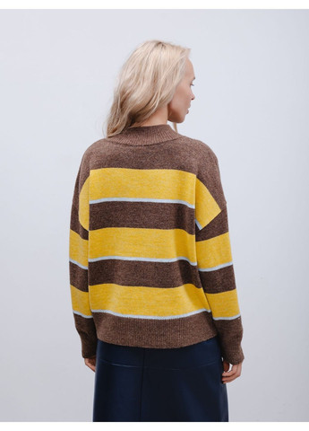 Коричневый демисезонный джемпер, цвет коричневый Alvo