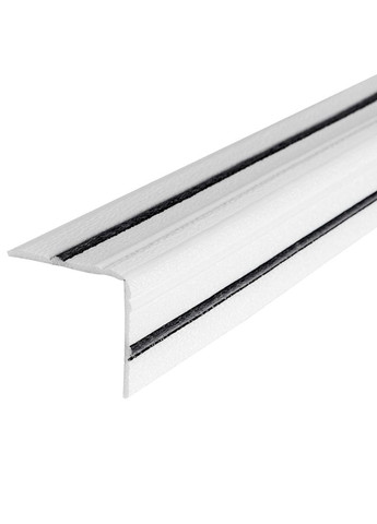 Плінтус РР самоклеючий 2300х140х4мм Білий з чорною смужкою (D) SW-00001810 Sticker Wall (358650057)