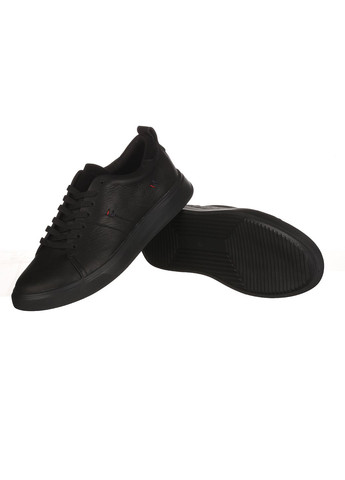 Черные демисезонные мужские кроссовки из кожи m-68 Trendy
