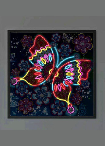 Алмазна вишивка світиться вночі Метелик квіти діамантова мозаїка за номерами No Brand 5916 (282959770)