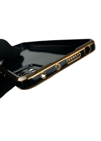 Чохол для Redmi Note 12 Pro 4G із захистом камери із золотою окантовкою на сяомі редмі нот 12 про чорний gs1 Xiaomi (366232562)