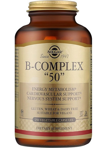 Комплекс вітамінів групи В B-Complex "50" 250шт (861322-26508033) Solgar (368647558)