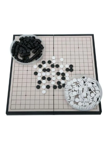Настільна гра "Go Game" 3215GG 2 кольори фішок, ігрова дошка 32х32 см UB (333934425)