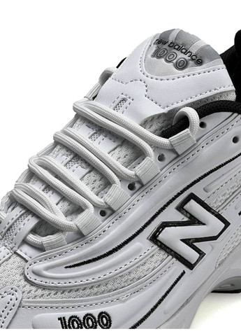 Білі Осінні кросівки чоловічі new balance No Brand 1000 White Black