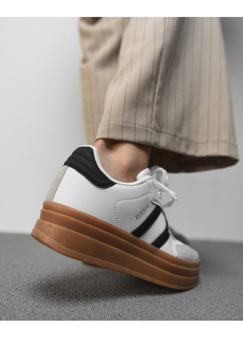 Кросівки жіночі running black No Brand білі демісезони (367583092)