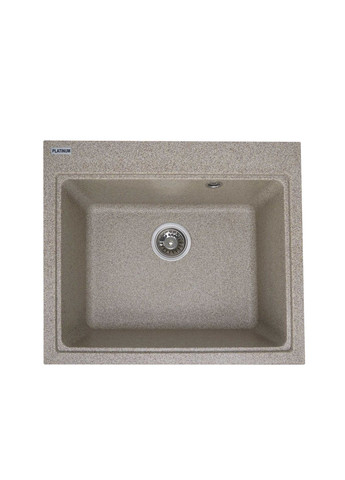 Гранітна мийка для кухні 5852 VESTA матова Карамель Platinum (269793343)