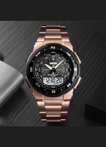 1370RG Rose Gold кварцевый спортивный, сasual Skmei (323079708)