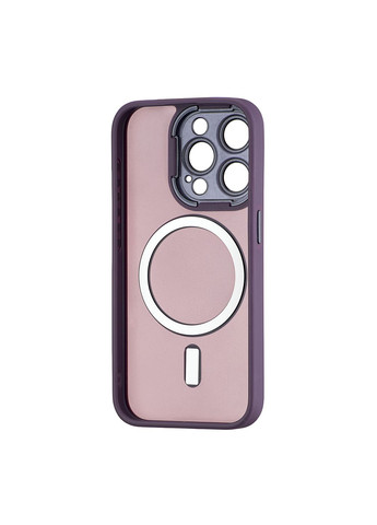 Чохол Silicone Matte Protected Camera with MagSafe Purple Case iPhone 15 Pro (301088180)