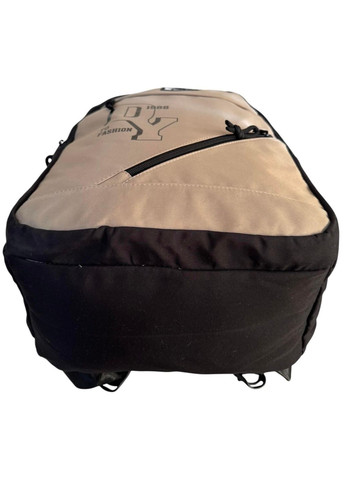 Рюкзак міський з трьома відділеннями 6239 бежевий No Brand (368859138)