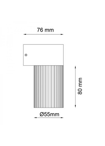 Архітектурний накладний світильник DH0148ARD під лампу чорний Ardero (365651053)